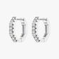 Rilave Hexagonal Hoop Earrings with Cubic Zirconia
