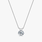 Rilave 925 Sterling Silver Solitaire Moissanite Pendant Necklace