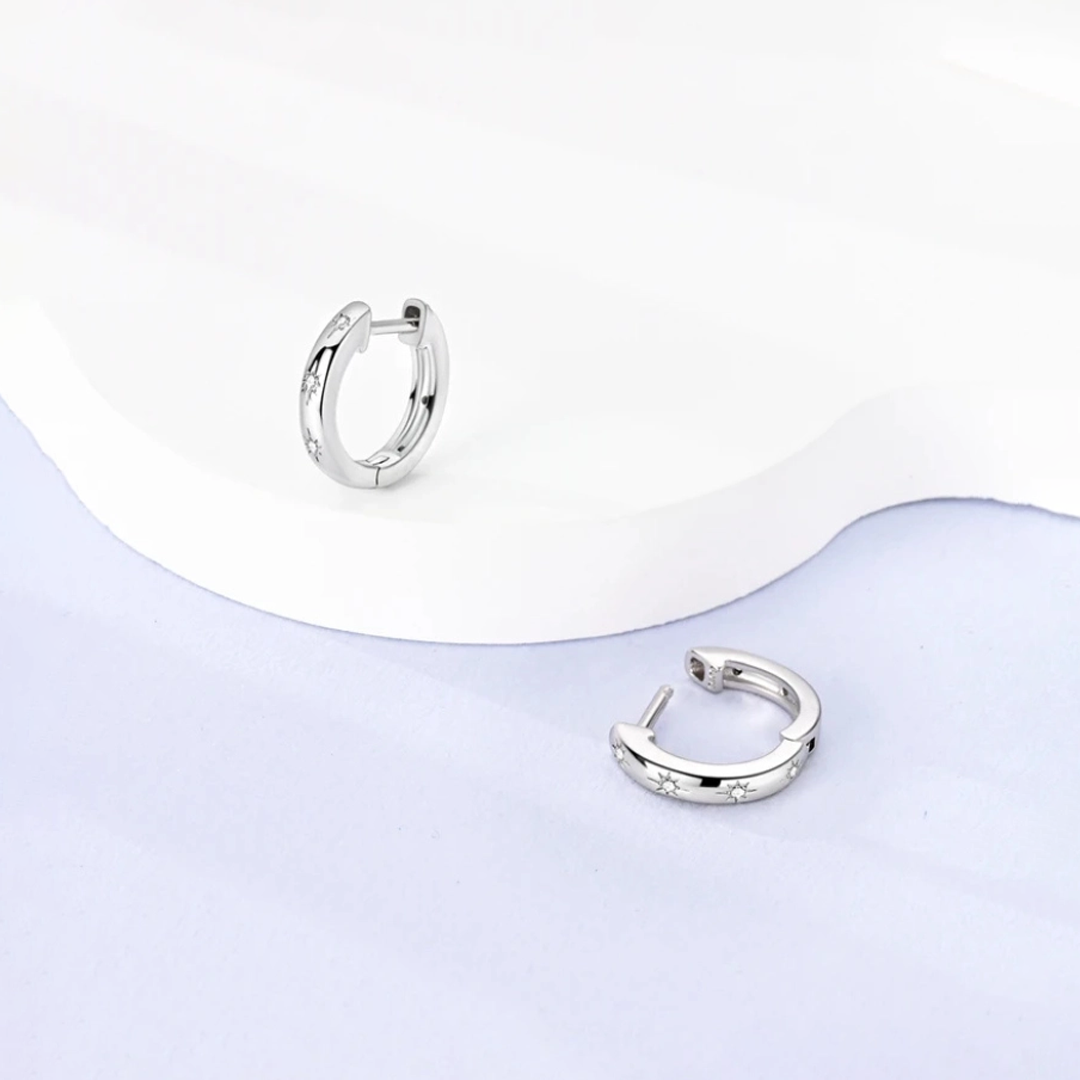 Rilave Starburst Hoop Earrings