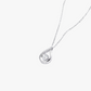 Rilave 925 Sterling Silver Teardrop Dancing CZ Pendant Necklace