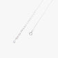 Rilave 925 Sterling Silver Curved Bar Necklace – Minimalist Box Chain