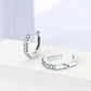 Rilave Hexagonal Hoop Earrings with Cubic Zirconia
