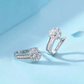 Rilave Cubic Zirconia Floral Hoop Earrings
