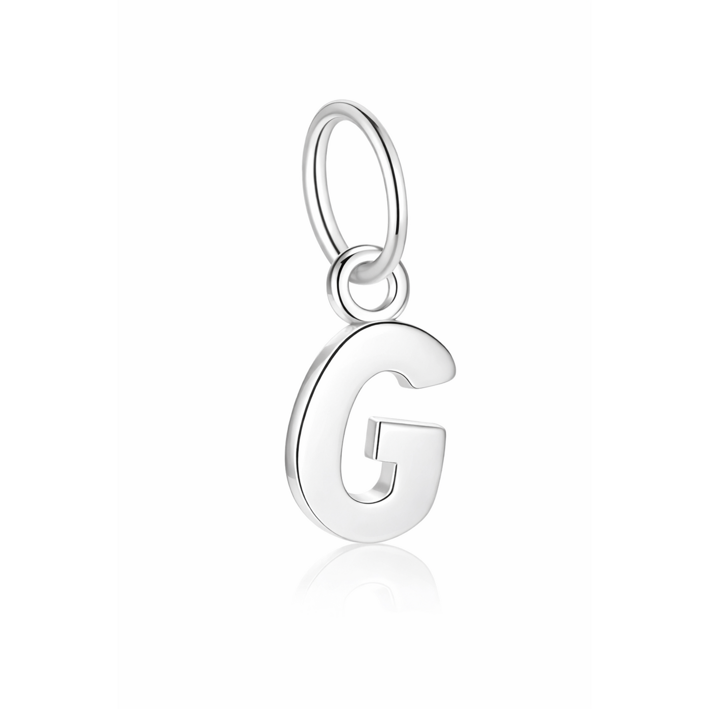 Rilave 925 Sterling Silver Alphabet Charm – A–Z Initial Pendant