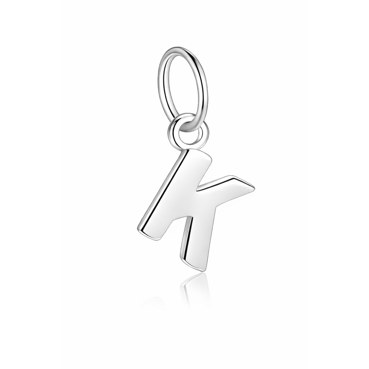 Rilave 925 Sterling Silver Alphabet Charm – A–Z Initial Pendant