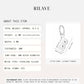 Rilave 925 Sterling Silver Alphabet Charm – A–Z Initial Pendant