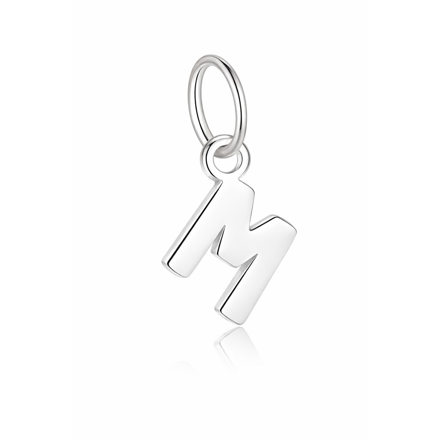 Rilave 925 Sterling Silver Alphabet Charm – A–Z Initial Pendant