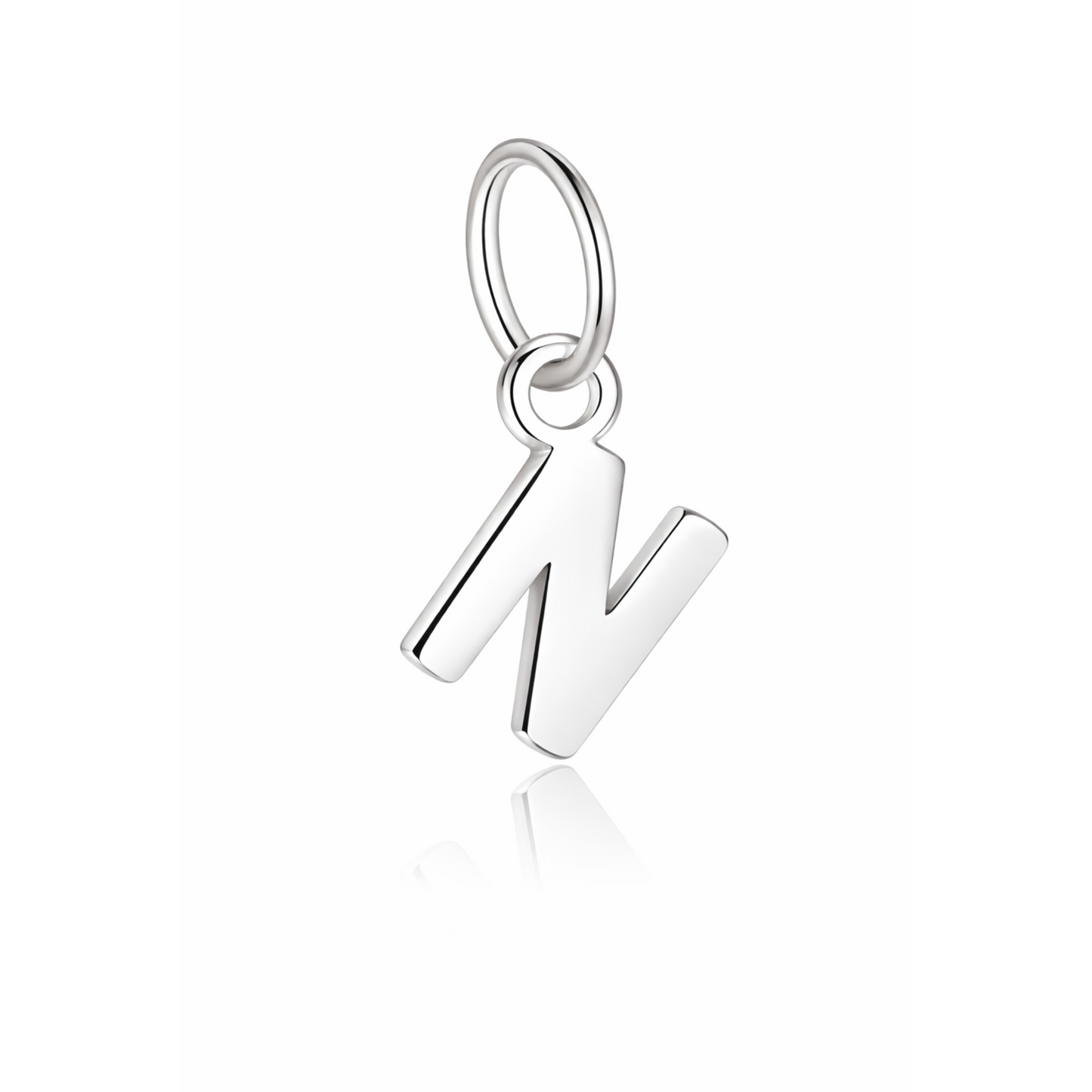 Rilave 925 Sterling Silver Alphabet Charm – A–Z Initial Pendant