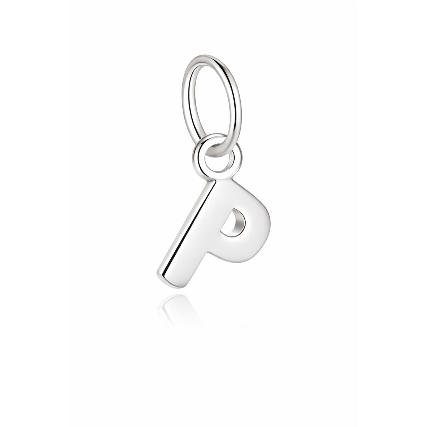 Rilave 925 Sterling Silver Alphabet Charm – A–Z Initial Pendant