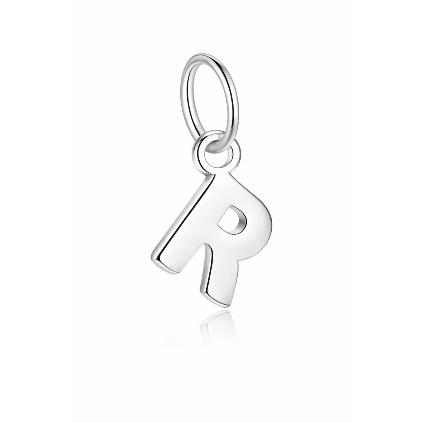 Rilave 925 Sterling Silver Alphabet Charm – A–Z Initial Pendant