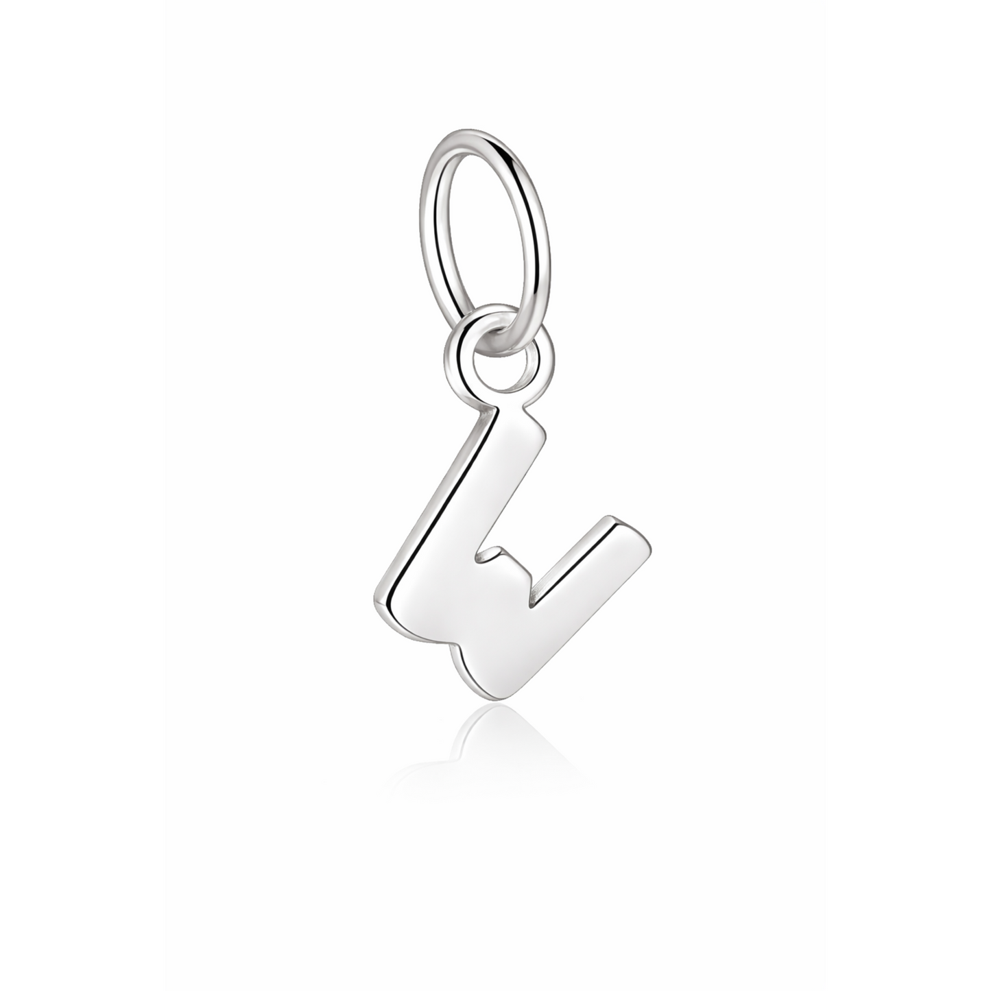 Rilave 925 Sterling Silver Alphabet Charm – A–Z Initial Pendant